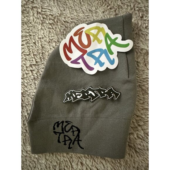 Mertra Sprinter Beanie Hat Gray O/S with stickers New - Picture 11 of 12